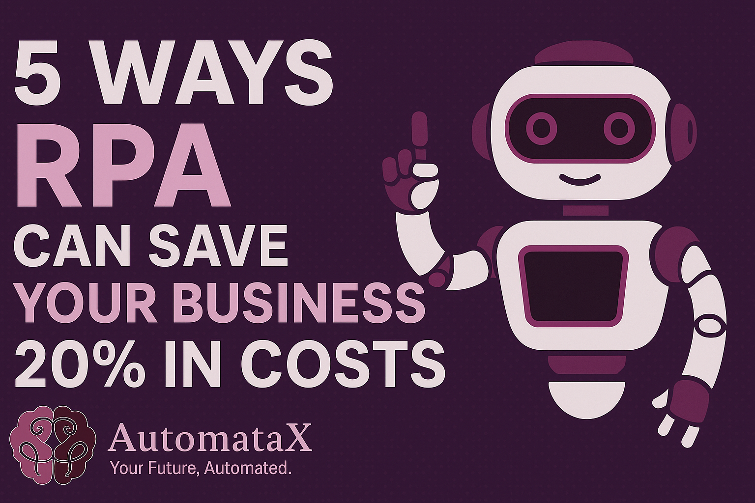 5 Ways RPA Can Save Your Business 20% in Costs